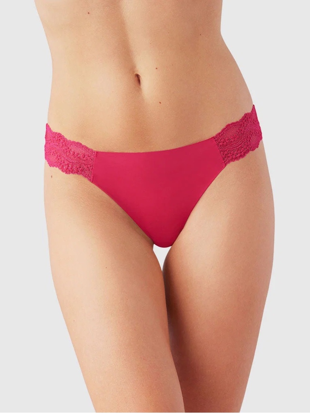 b.tempt'd by Wacoal b.bare Thong in Dark Pink Style #976267 Medium
